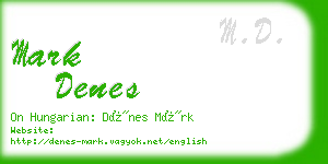 mark denes business card